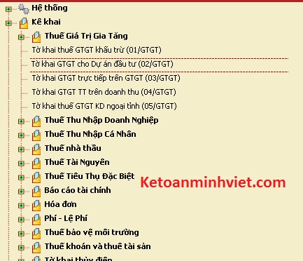hướng dẫn kê khai thuế cho dự án đầu tư
