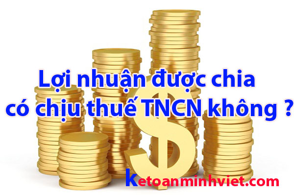 lợi nhuận được chia có chịu thuế TNCN