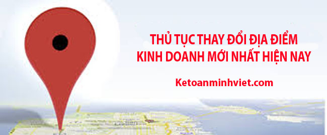 thủ tục thay đổi địa điểm kinh doanh